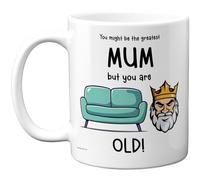 Funny Mug for Mummy - Sofa King - Rude Happy Birthday Gifts for Mum Mother from Son Daughter, Novelty Gift Presents, 11oz Ceramic Dishwasher Safe Premium Mugs