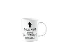 Funny Mug for Vinyl Collecting Nerd, Joke, Silly, Happy Birthday Gifts for Men or Women, Secret Santa, Presents for Christmas, Cup, This is What a Nerd Looks Like, mm-CA_343b_134