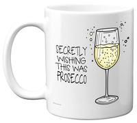Funny Mug for Women Men - Secretly Wishing This was Prosecco - Funny Birthday Mugs Present Gifts for Friend Family Colleague, 11oz Ceramic Coffee Humour Joke Banter Cup