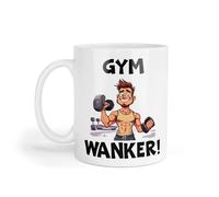 Funny Mug Gift Gym Wanker Nice Cute Novelty Male Man Cartoon Printed Cup Present