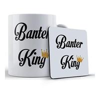 Funny Mug Gift Mug & Coaster for A Banter King, Ceramic, 11 fl. oz.