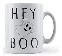 Funny Mug Girlfriend, Boyfriend, Ghost Pun, Hey Boo - Gift Mug, Ceramic, 11fl.oz.