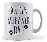 Funny Mug Golden Retriever Dad - Pet Dog Gift Mug, Ceramic, 11fl.oz.