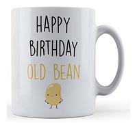 Funny Mug Grandad, Friend, Happy Birthday Old Bean - Gift Mug, Ceramic, 11fl.oz.