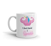 Funny Mug - I Don't Sweat I Sparkle - Novelty Mug for Cross-Fit HIT Gym Going Unicorn Lovers, Birthday Gift