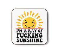 Funny Mug, I’m a Ray of Sunshine Happy Sun Rude Cheeky Gift (Coaster)