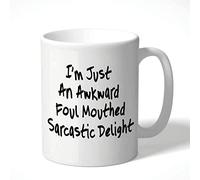 I'm Just an Awkward Foul Mouthed Sarcastic Delight - Funny Mugs, Mug, Coffee Cup, Mug for her, Chris