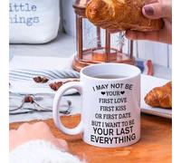 Funny Mug I May Not Be Your First Loves First Kiss Coffee Cups Sarcastic Ceramic Mugs Gifts for Women Grandma Female Couple 11oz White