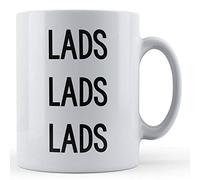 Funny Mug Lads Lads Lads - Boys, Mates, Friend Gift Mug, Ceramic, 11fl.oz.