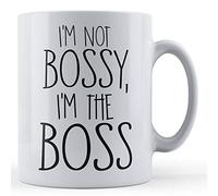 Funny Mug Not Bossy I'm The Boss - Funny Work Boss, Wife, Husband Gift Mug, Ceramic, 11fl.oz.