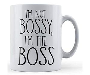 Funny Mug Not Bossy I'm The Boss - Funny Work Boss, Wife, Husband Gift Mug, Ceramic, 11fl.oz.