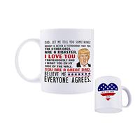 Funny Mug - Prankish Coffee Mug Ceramics,350ml Cup Awesome Mom Believe Me You Are An Awesome Dad Funny Christmas Gifts for Moms Dads Tumotsit