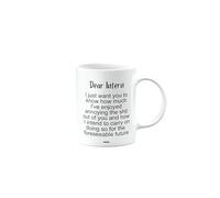 Funny Mug Present for Intern, Dear Intern Mug, Birthday Cup, Secret Santa, Presents for Christmas, mm-CA_190_103