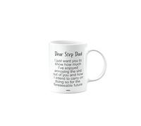 Funny Mug Present for Step Dad, Dear Step Dad Mug, Birthday Cup, Secret Santa, Presents for Christmas, mm-CA_190_157