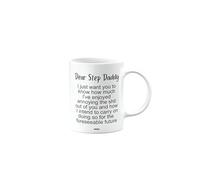 Funny Mug Present for Step Daddy, Dear Step Daddy Mug, Birthday Cup, Secret Santa, Presents for Christmas, mm-CA_190_158