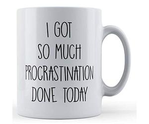 Funny Mug Procrastinator, Work, Got So Much Procrastination Done - Lazy Colleague Gift Mug, Ceramic, 11fl.oz.