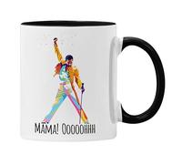 Funny Mug Queen Freddy Mamma Ooohhh! for Mum Mother (Black, Mamma Oooooh)