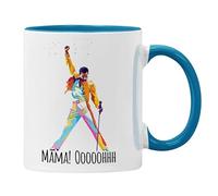 Funny Mug Queen Freddy Mamma Ooohhh! for Mum Mother (Blue, Mamma Oooooh)