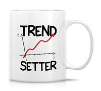 Funny Mug - Trend Setter Data Science Scientist Analyst Computer Statistics 11 Oz Ceramic Coffee Mugs - Funny Sarcasm Inspirational Birthday Gifts for Friend Coworker Colleague Him Her Bro Sis