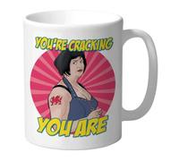Funny Mug, TV Celebrity British Humour Novelty Birthday Anniversary Office Cup Drink - Tea Coffee for Him, for Her, Nessa Gavin and Stacey - You're Cracking You are CMUG22