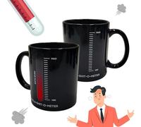 Funny Mug with Saying - I Give a Mug with Colour Changing Mood Barometer - 330 ml - Office Mug for Humorous Colleagues - Funny Office Items