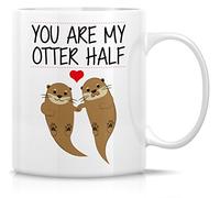 Funny Mug - You are My Otter Half Other Half 11 Oz Ceramic Coffee Mugs - Funny, Sarcasm, Sarcastic, Motivational, Inspirational Birthday Gifts for Husband, Wife, Boyfriend, Girlfriend, Friends