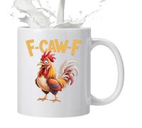 Funny Mugs | 325 ml Ceramic Funny Chicken Mug, Rooster Tea Mug - Suitable for Coffee Tea Milk Hot Cocoa Birthday Gift for Men and Colleagues