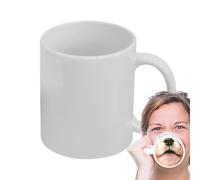 Funny Mugs,Ceramic Prank Tea Cup - Porcelain Water Mugs - for Wine Juice Beer Milk Study Living Room Teachers Students Office Restaurant Hotel Collectors