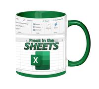 Funny Mugs, Ceramic Work Colleague Spreadsheet Gift Mug, Unique Coffee Cup with C Handle for for Coworkers Accounting Boss Colleagues Gifts Work Bestie Gifts
