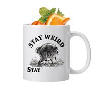 Funny Mugs for Women 350ml Cute Raccoon Comfort Handle Table Decor