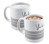 Funny Mugs for Women Coffee Mugs 11oz Funny Ceramic Cup with Handle (2Pcs)