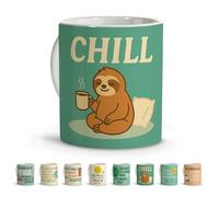 Funny Mugs Sloth Gift Relax. Mug with Saying The Mug Coffee. Best Mum Mug. Funny Children's Mug. Small Time Out Gift Women Gift Set Women Mug Funny Chill 330 ml