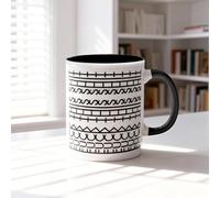 Funny Mugs with Hidden Message Mug, Rude Mugs for Adults, Humorous Novelty Ceramic Cup for Coffee & Tea Lovers, Office Workers, Friends, Unique Gift Idea, 350ml (Black)