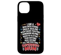 Funny Mum Life Super Mum Mothers Day Parenting Humour Case for iPhone 14 Plus