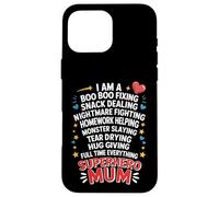 Funny Mum Life Super Mum Mothers Day Parenting Humour Case for iPhone 16 Pro Max