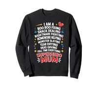 Funny Mum Life Super Mum Mothers Day Parenting Humour Sweatshirt
