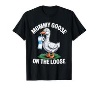 Funny Mummy Goose On The Loose Halloween Costume Humorous T-Shirt