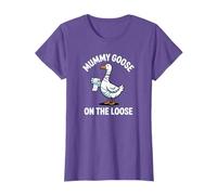 Funny Mummy Goose On The Loose Pun Halloween Lover Costume T-Shirt