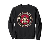 Funny Muscular Jesus Heavy Squat Carried The Cross Gym Sweatshirt