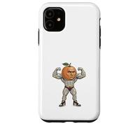 Funny Muscular Orange Bodybuilder Gym Humor Case for iPhone 11