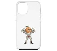 Funny Muscular Orange Bodybuilder Gym Humor Case for iPhone 12/12 Pro
