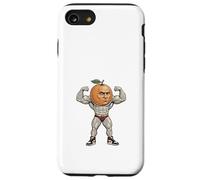 Funny Muscular Orange Bodybuilder Gym Humor Case for iPhone SE (2020) / 7/8