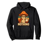 Funny Mushroom Coffee Sarcasm Anti-Vibe Art Pullover Hoodie