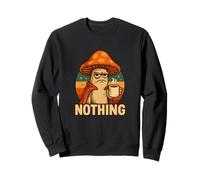 Funny Mushroom Coffee Sarcasm Anti-Vibe Art Sweatshirt