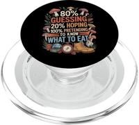 Funny Mushroom Hunting Edible Mushroom Collecting PopSockets PopGrip for MagSafe