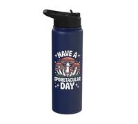 Funny Mushroom Mycology Have A Sporetacular Day Stainless Steel Insulated Water Bottle