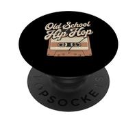 Funny Music 60s 70s Cassette Meme Of Old School Hip Hop Mix PopSockets Adhesive PopGrip