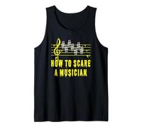 Funny Music Humor with Sharps to Scare Halloween Musicians Tank Top