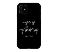 Funny Music Is My Therapy Cute Musical Musician Song Quotes Case for iPhone 11