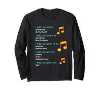 Funny Music Lyrics - Things We Did - Things We Didn't FRONT Long Sleeve T-Shirt